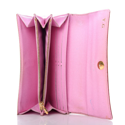 Louis Vuitton Monogram Multicolor Sarah Wallet White Litchi 5 of 10