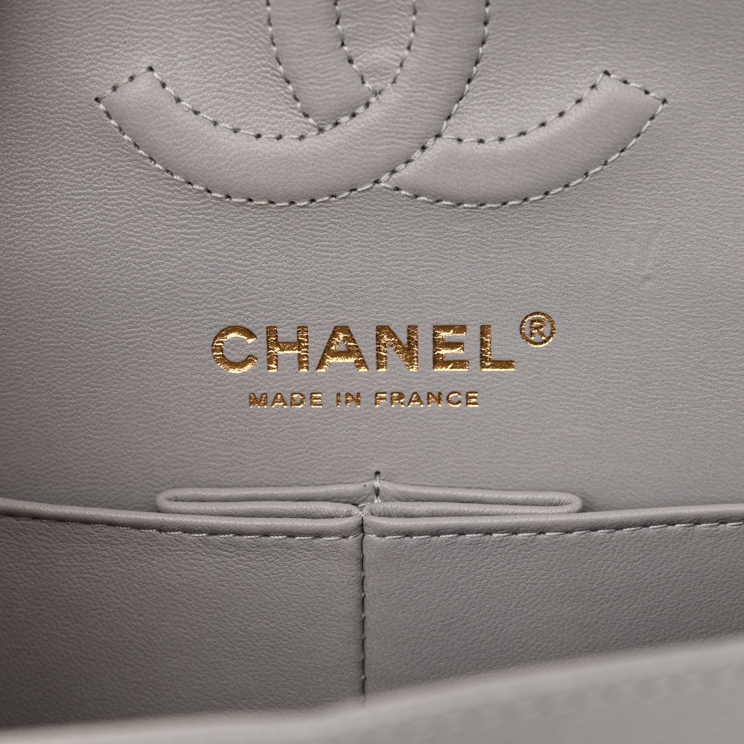 Chanel Caviar Quilted Small Double Flap Grey 6 of 14
