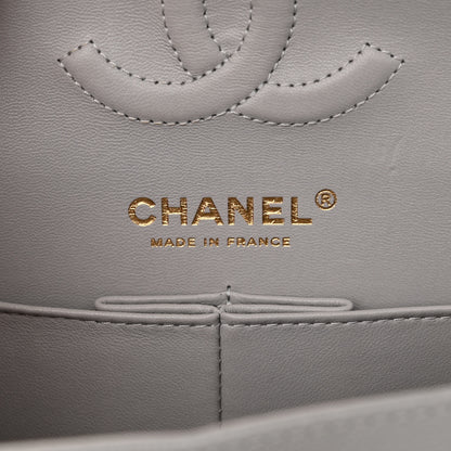 Chanel Caviar Quilted Small Double Flap Grey 6 of 14