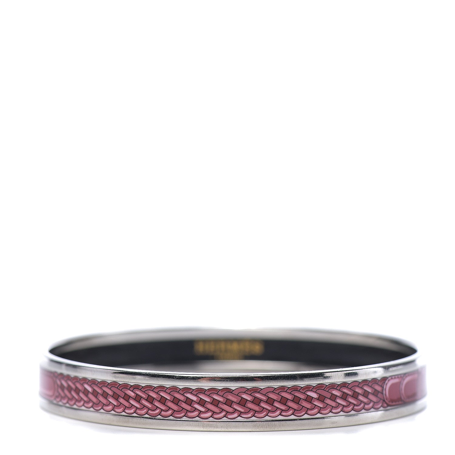 Hermes Enamel Printed Narrow Coaching Bracelet 65 1 of 4