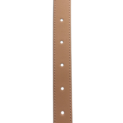 Gucci Azalea Calfskin Enamel Monochrome Double G 20mm Belt 100 40 Camelia 3 of 5