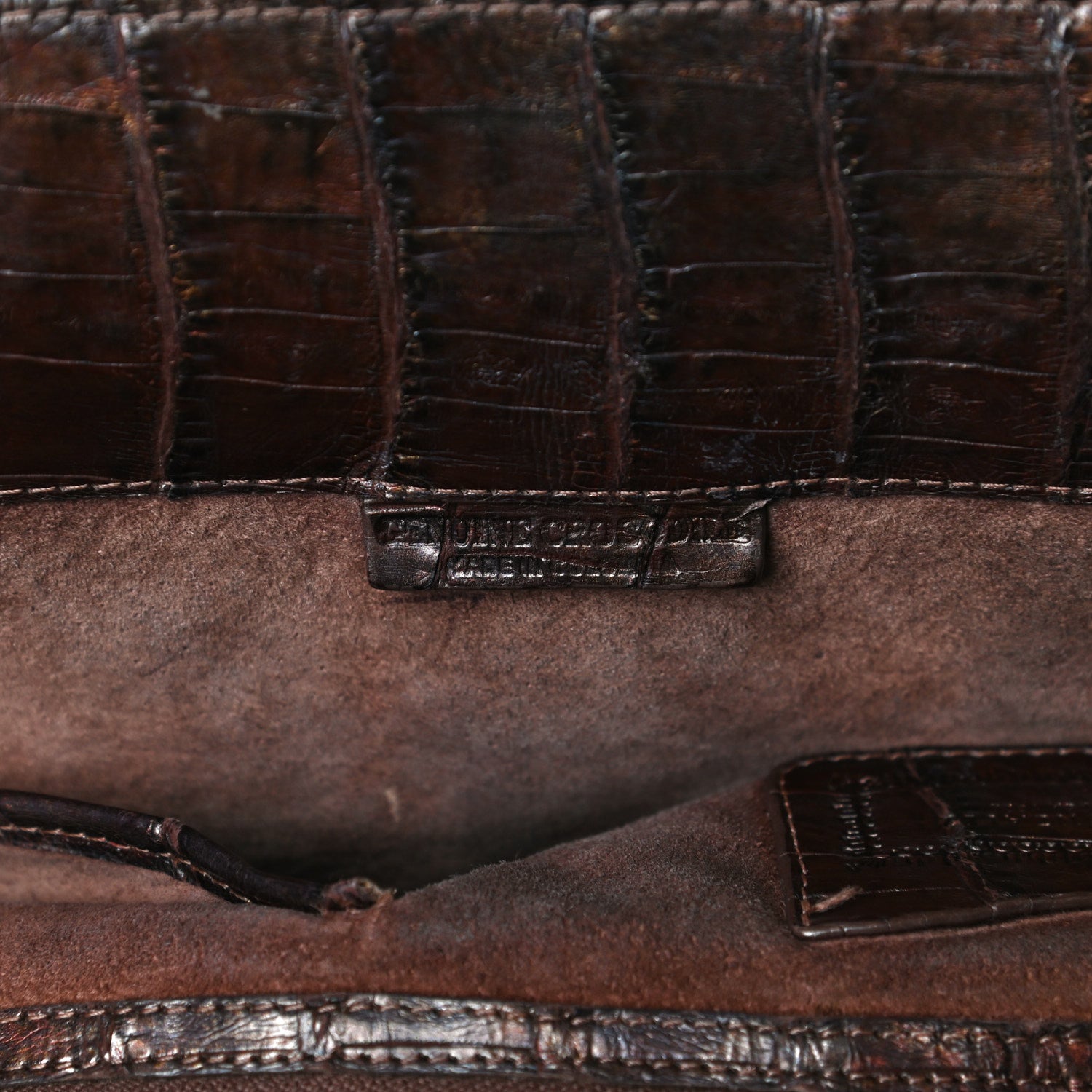 Nancy Gonzalez Crocodile Top Handle Satchel Brown 6 of 16