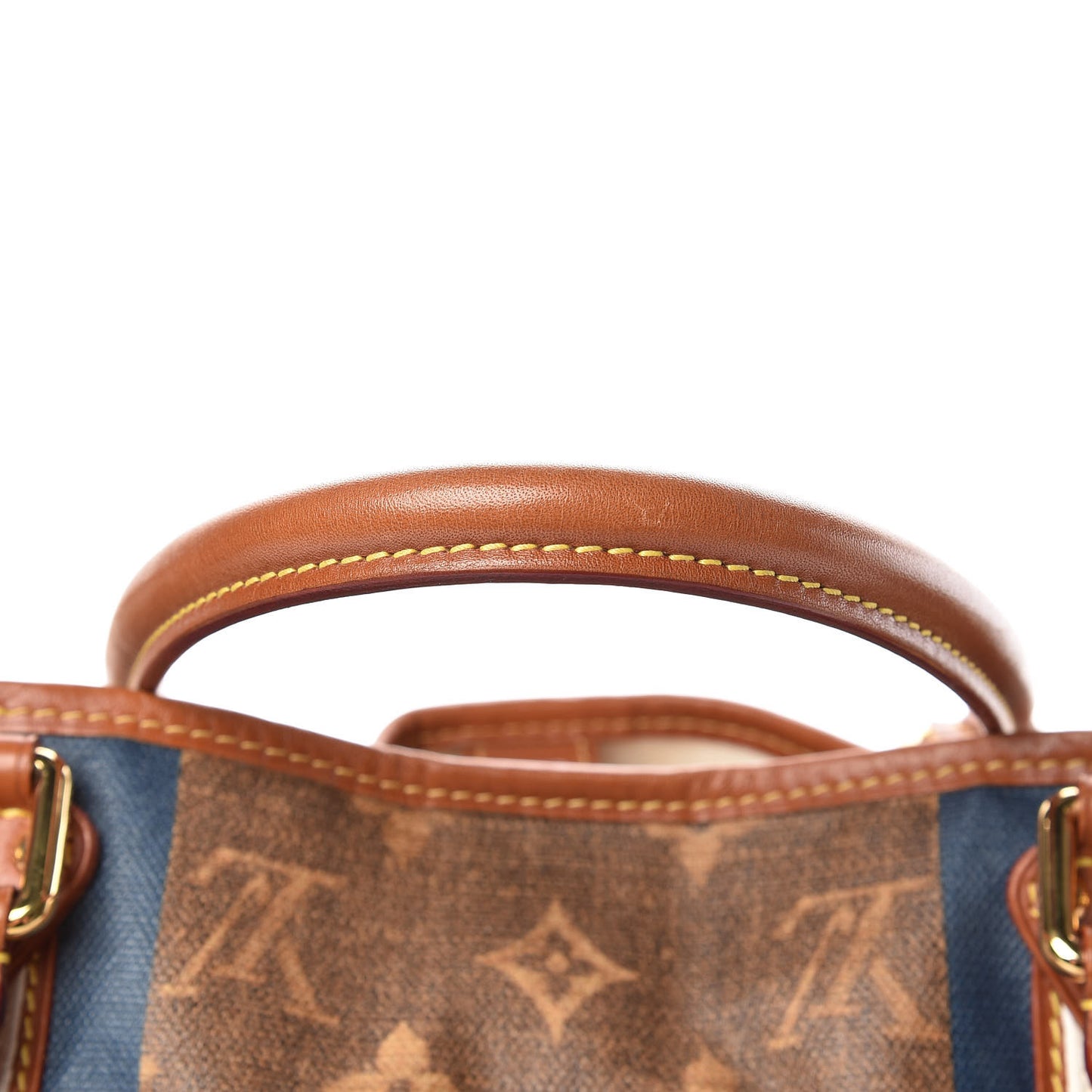 Monogram Rayures Tisse Sac GM Blue