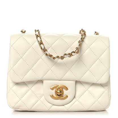 Chanel Lambskin Quilted Mini Pearl Crush Flap White 1 of 11