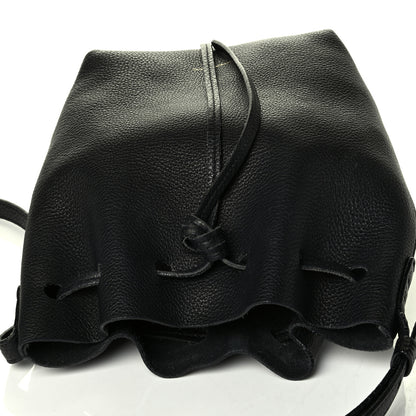 Mansur Gavriel Tumbled Calfskin Mini Bucket Bag Black 8 of 8