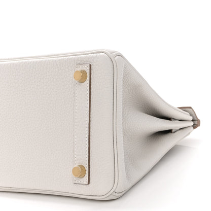 Hermes Togo Birkin 25 Gris Pale 9 of 10