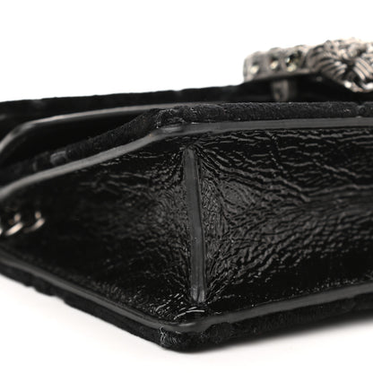 Gucci Velvet GG Monogram Super Mini Dionysus Shoulder Bag Black 6 of 7