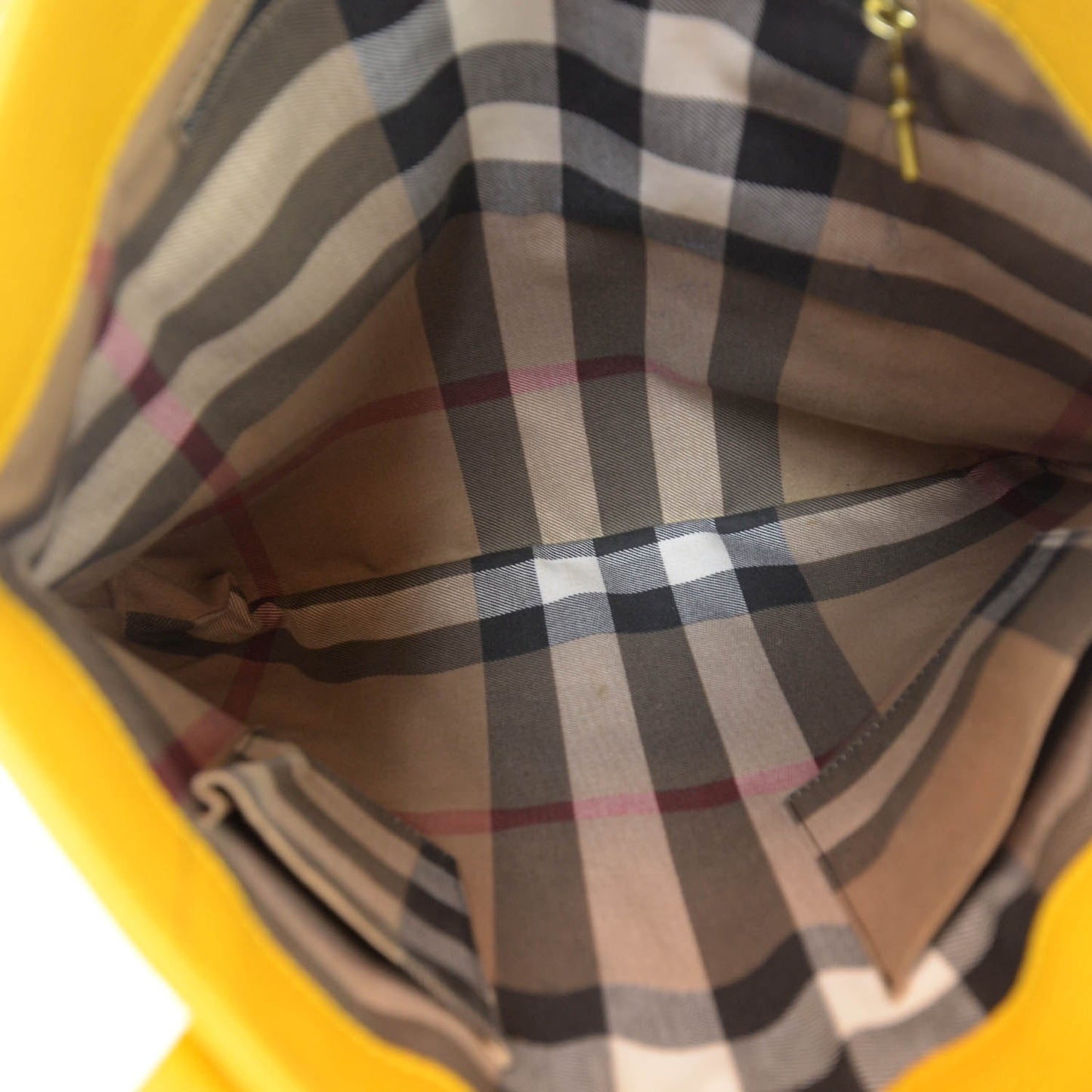 Grain Calfskin Flat Portrait Tote Yellow