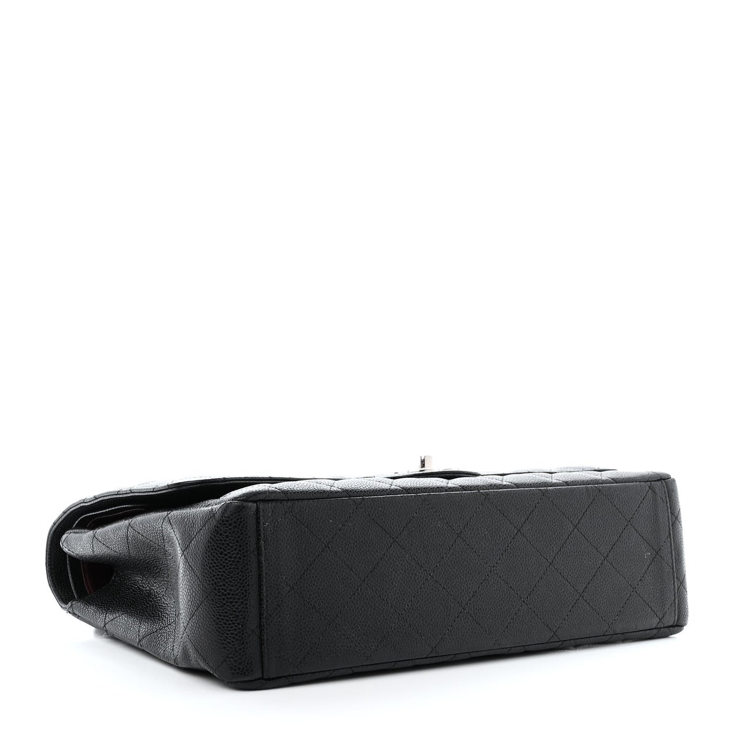 Caviar Quilted Maxi Double Flap Black