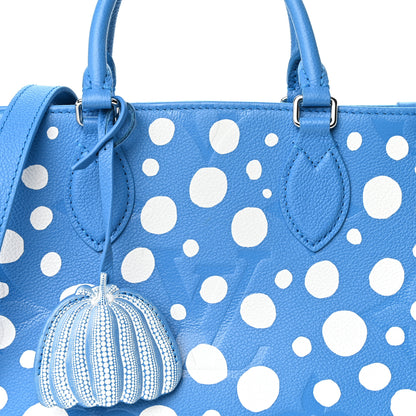 Louis Vuitton LV X YK Empreinte Infinity Dots Onthego PM Blue White 7 of 9
