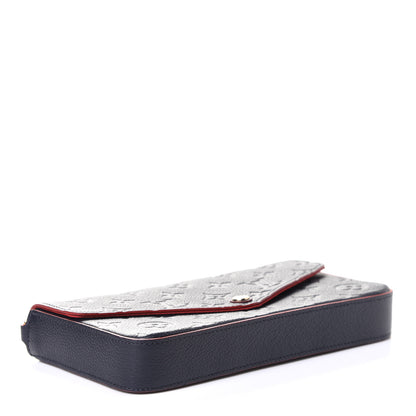 Louis Vuitton Empreinte Pochette Felicie Chain Wallet Marine Rouge 5 of 6
