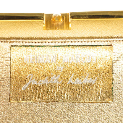 Judith Leiber Crystal Minaudiere Clutch Gold 6 of 8