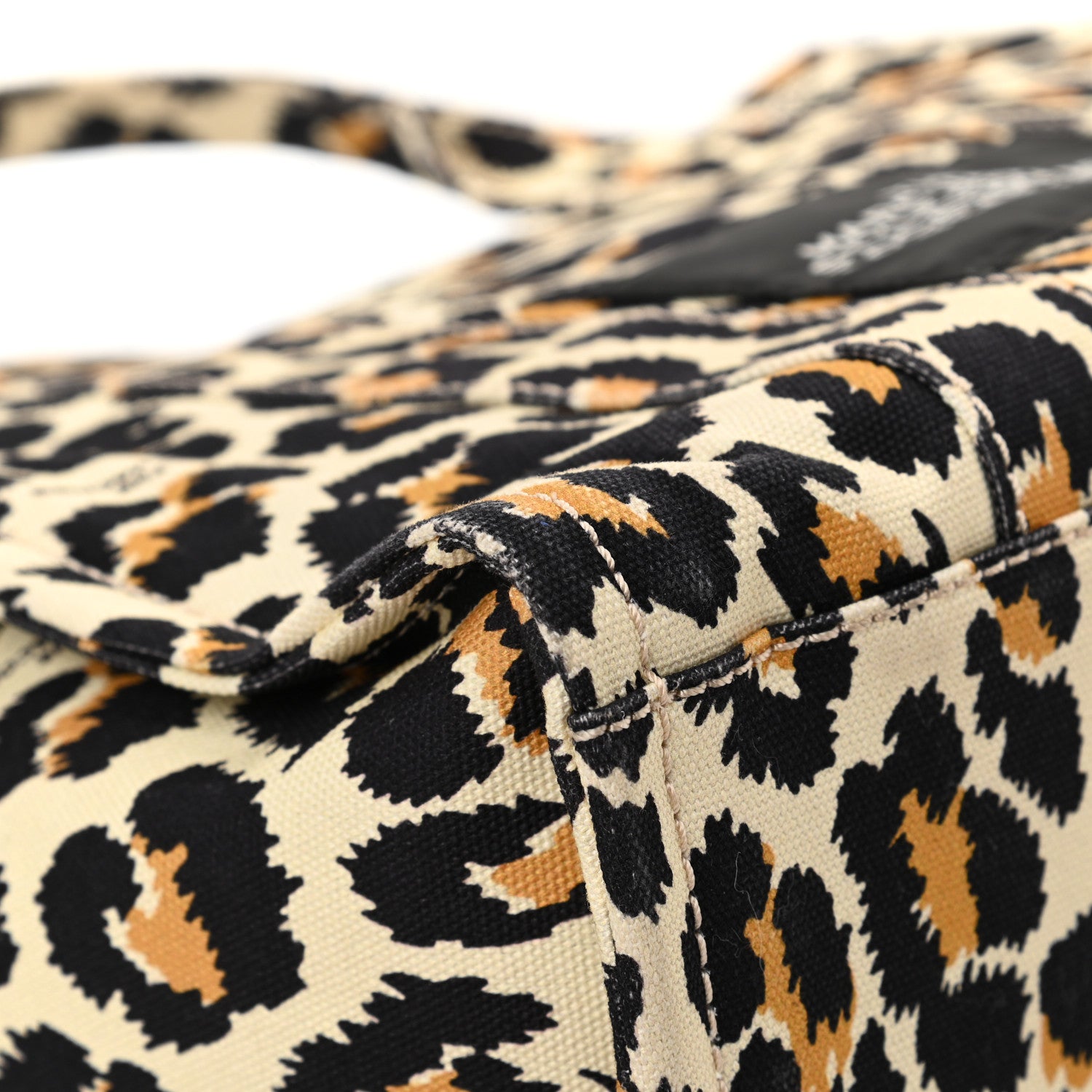 Marc Jacobs Cotton Canvas Leopard Print Medium The Traveler Tote Bag 12 of 14