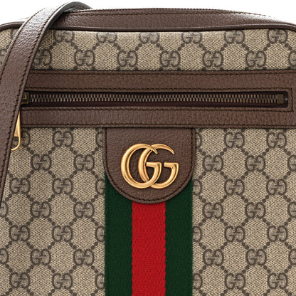 Gucci GG Supreme Monogram Web Small Ophidia Messenger Bag Brown 8 of 11