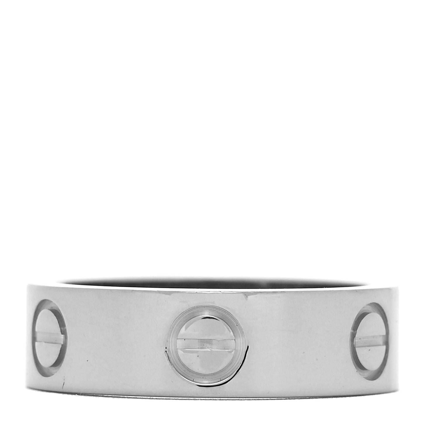 18K White Gold 5.5mm LOVE Ring 51 5.75