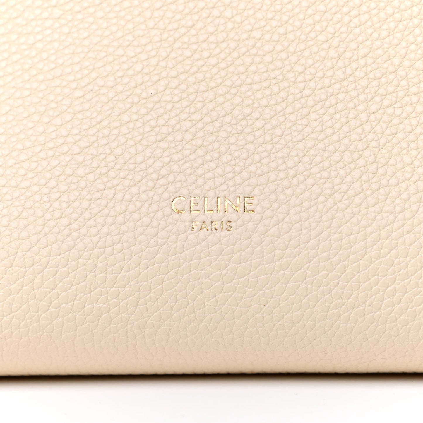Soft Grained Calfskin Small Sangle Bucket Bag Vanilla