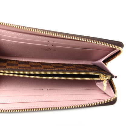 Louis Vuitton Damier Ebene Clemence Wallet Rose Ballerine 5 of 7
