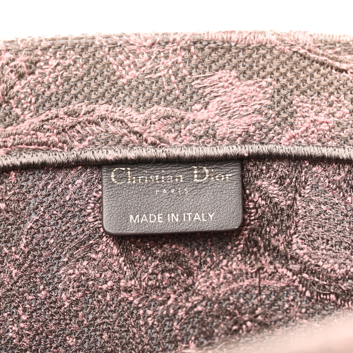 Christian Dior Canvas Embroidered Medium Dioriviera Toile De Jouy Book Tote Pink Grey 6 of 10