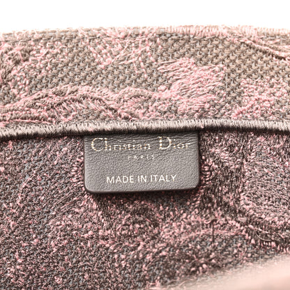 Christian Dior Canvas Embroidered Medium Dioriviera Toile De Jouy Book Tote Pink Grey 6 of 10