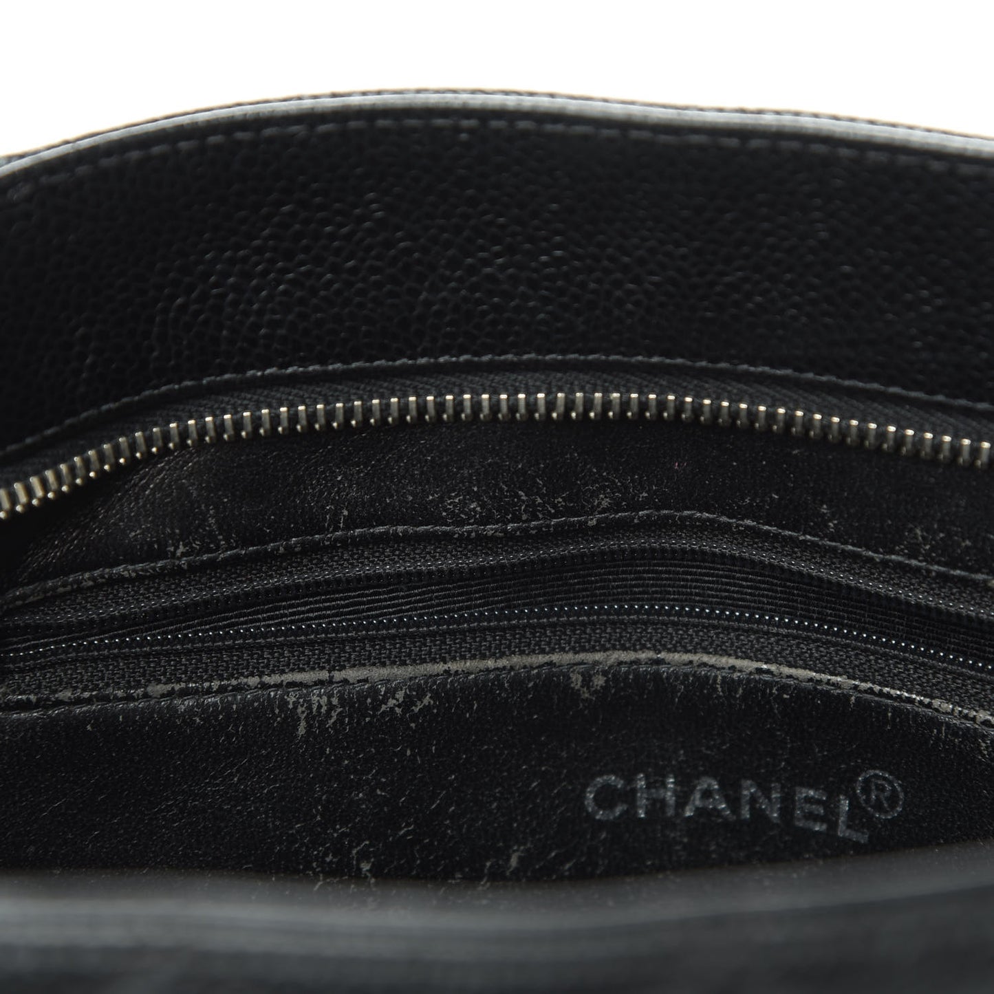 Caviar Quilted Medallion Tote Black