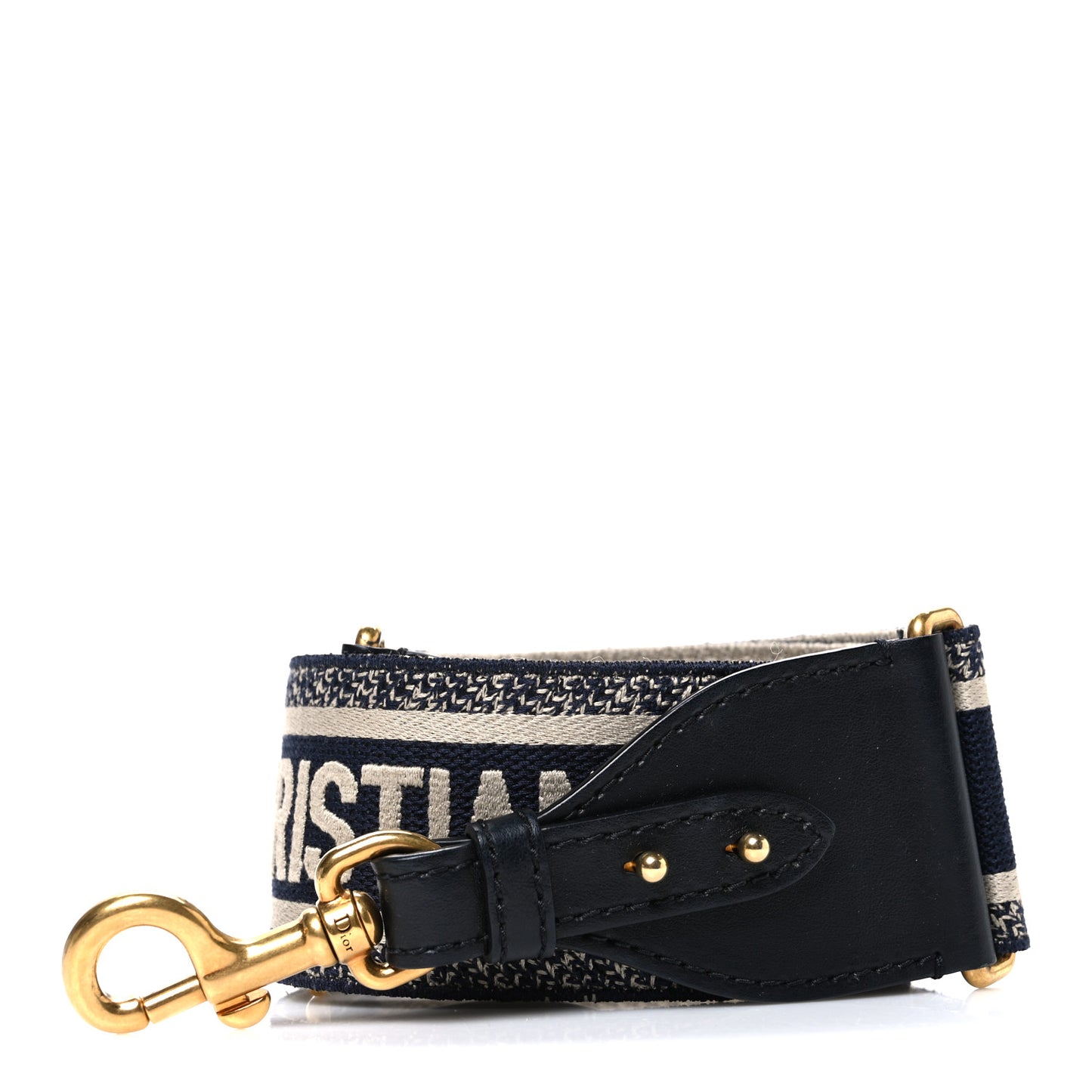 Canvas Embroidered Shoulder Strap Blue