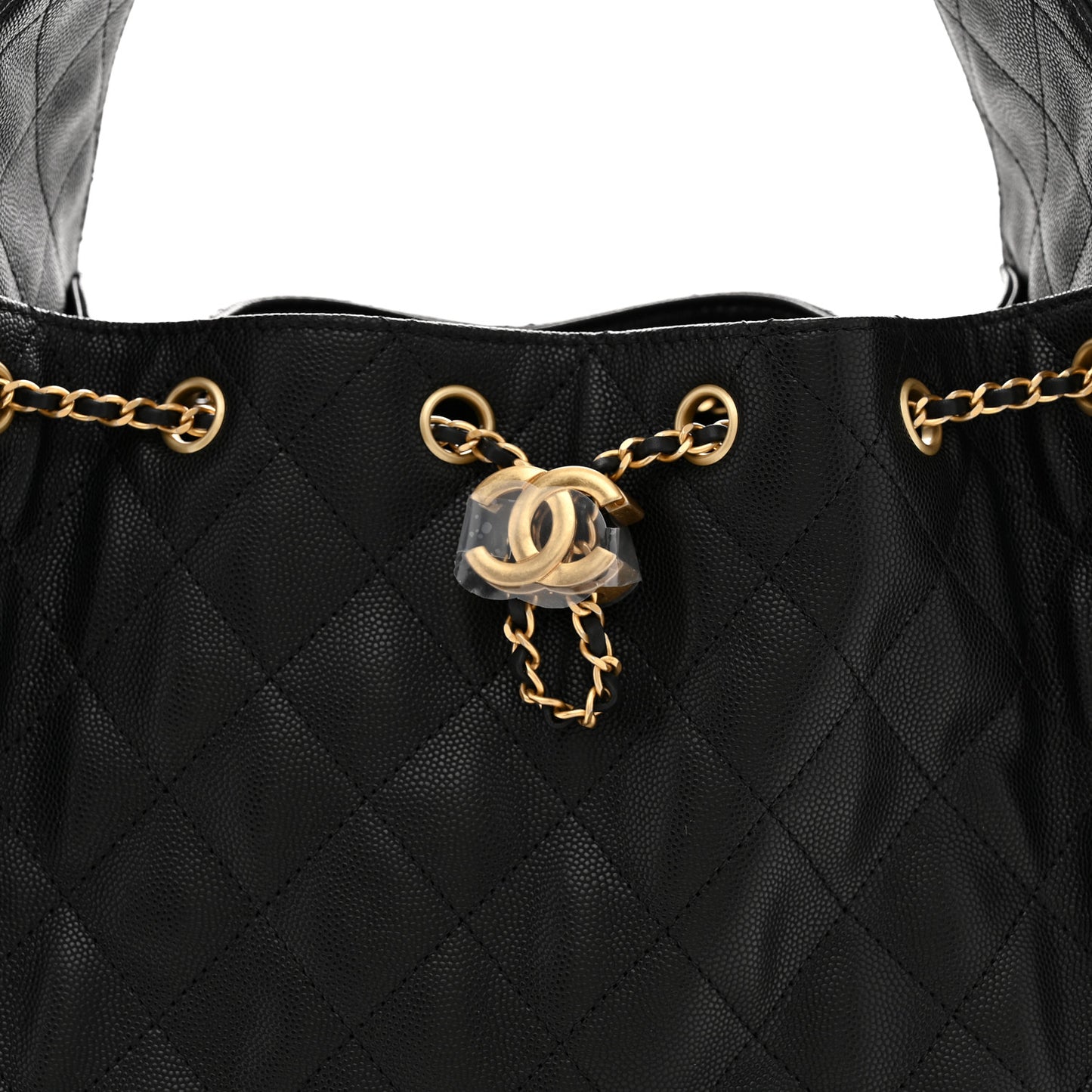 Caviar Quilted Small Chanel 25 Handbag Black