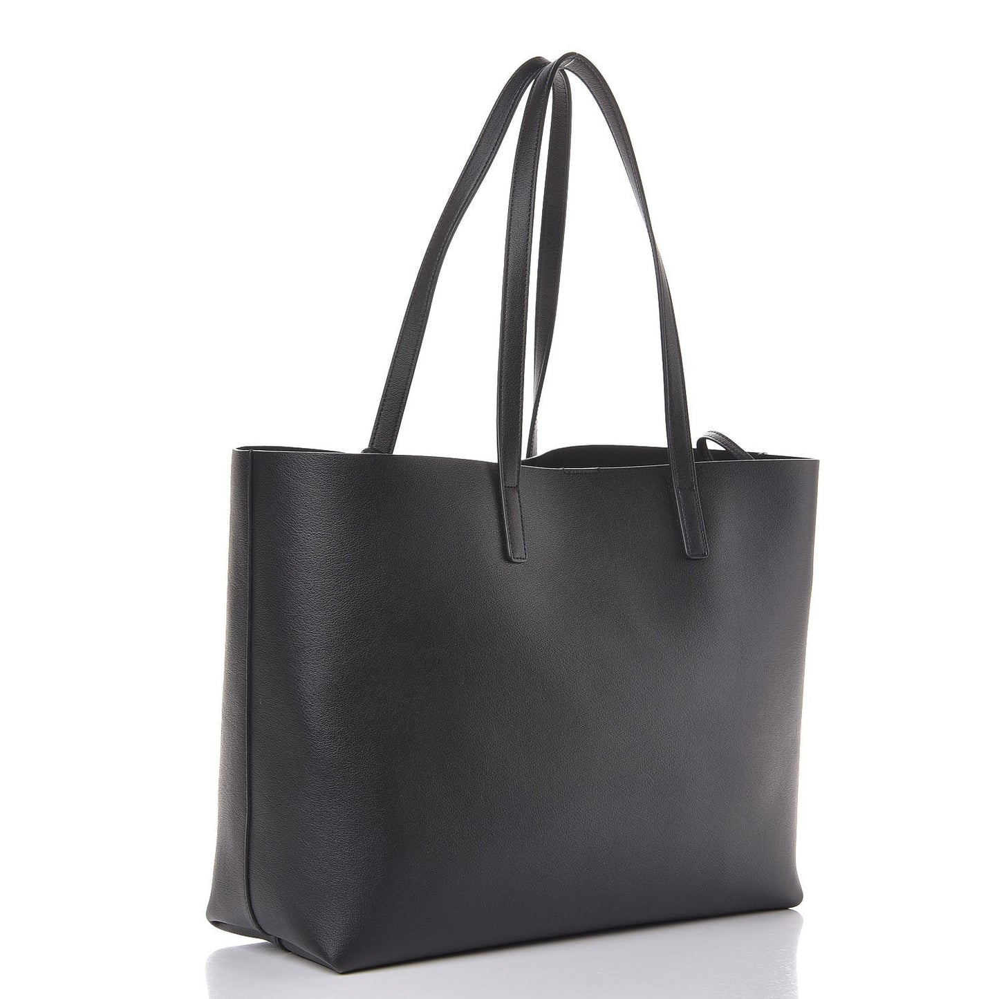 Calfskin Large Shopping Tote Black