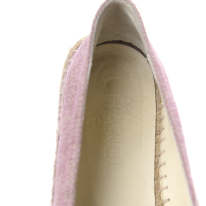 Chanel Toile Sequin CC Espadrilles 36 Pink Dark Pink 9 of 14