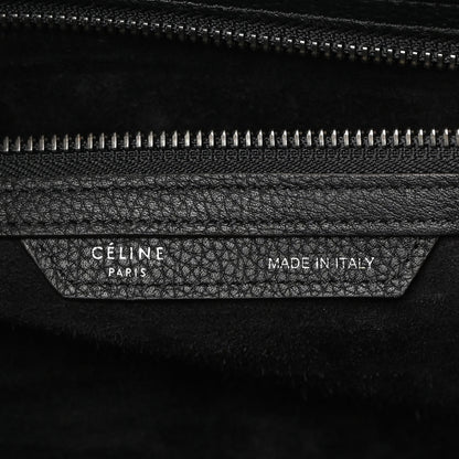 Celine Drummed Calfskin Mini Luggage Black 6 of 19