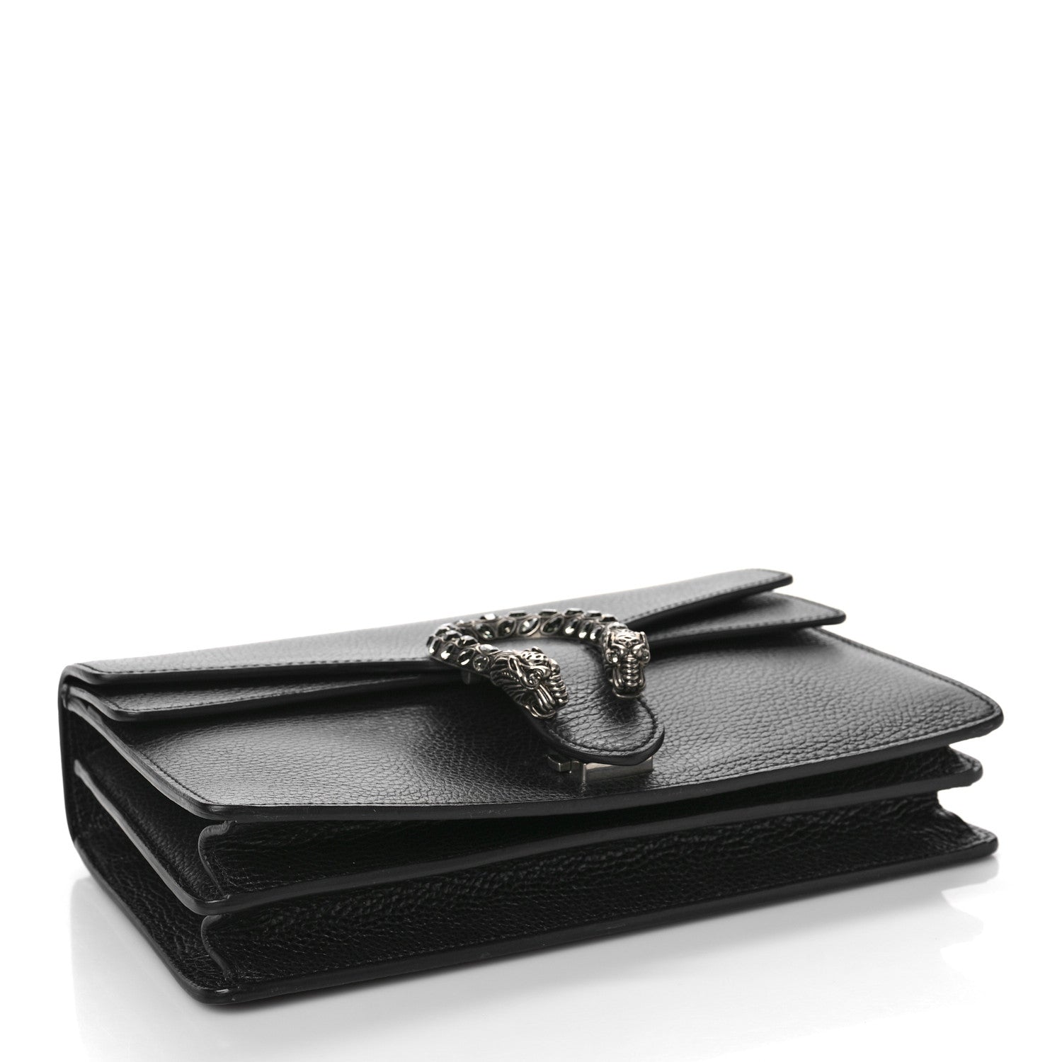 Gucci Pebbled Calfskin Small Dionysus Shoulder Bag Black 4 of 9