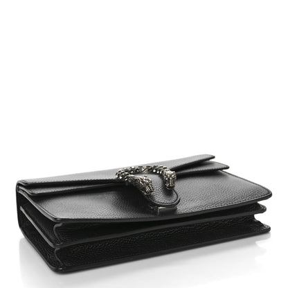 Gucci Pebbled Calfskin Small Dionysus Shoulder Bag Black 4 of 9