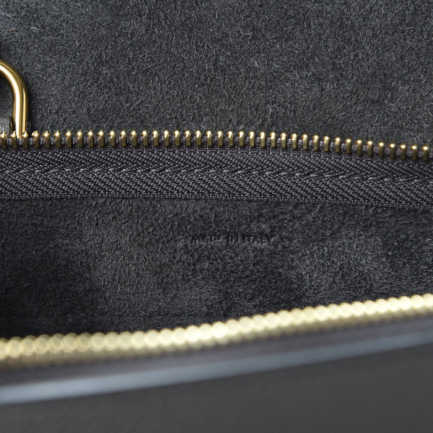 Grained Calfskin Nano Belt Bag Grey