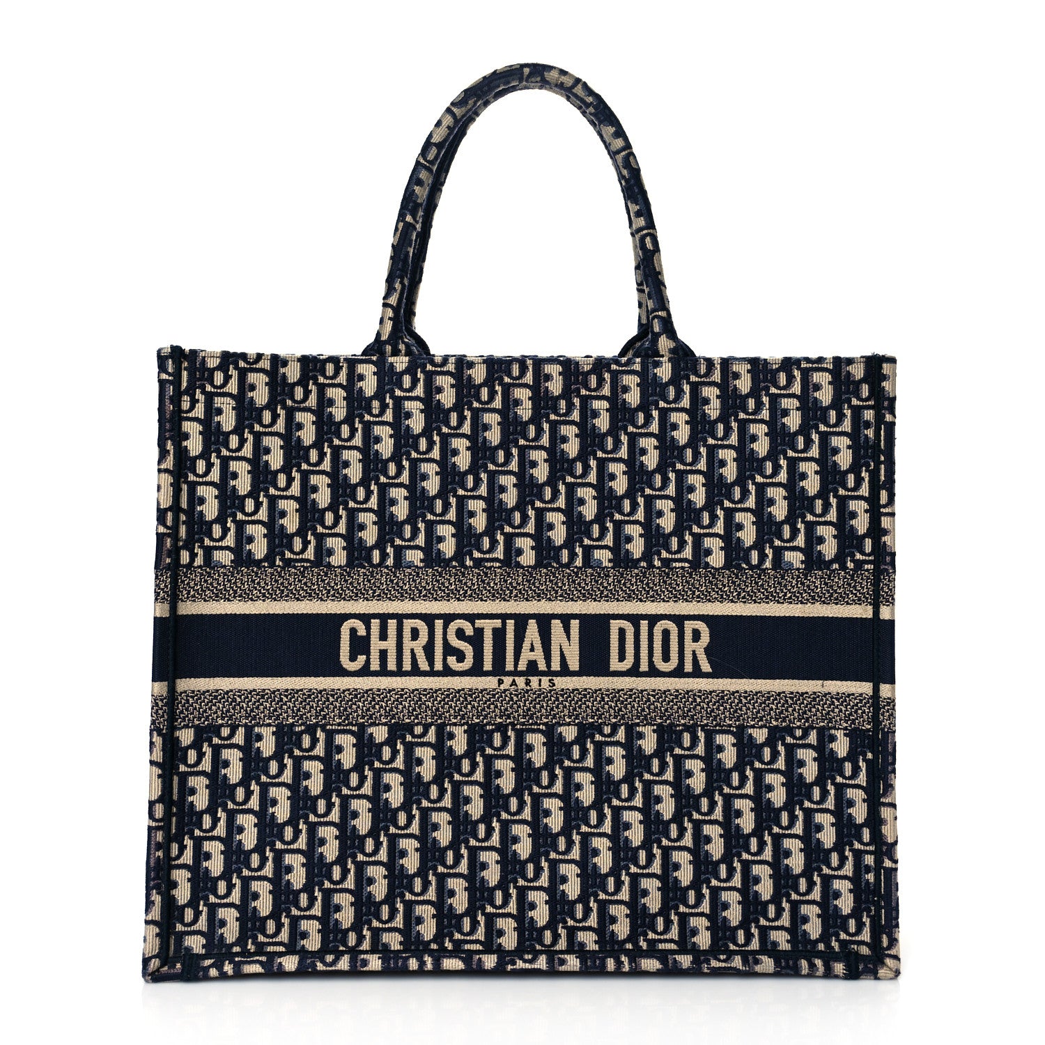 Christian Dior Oblique Book Tote Blue Multicolor 1 of 10