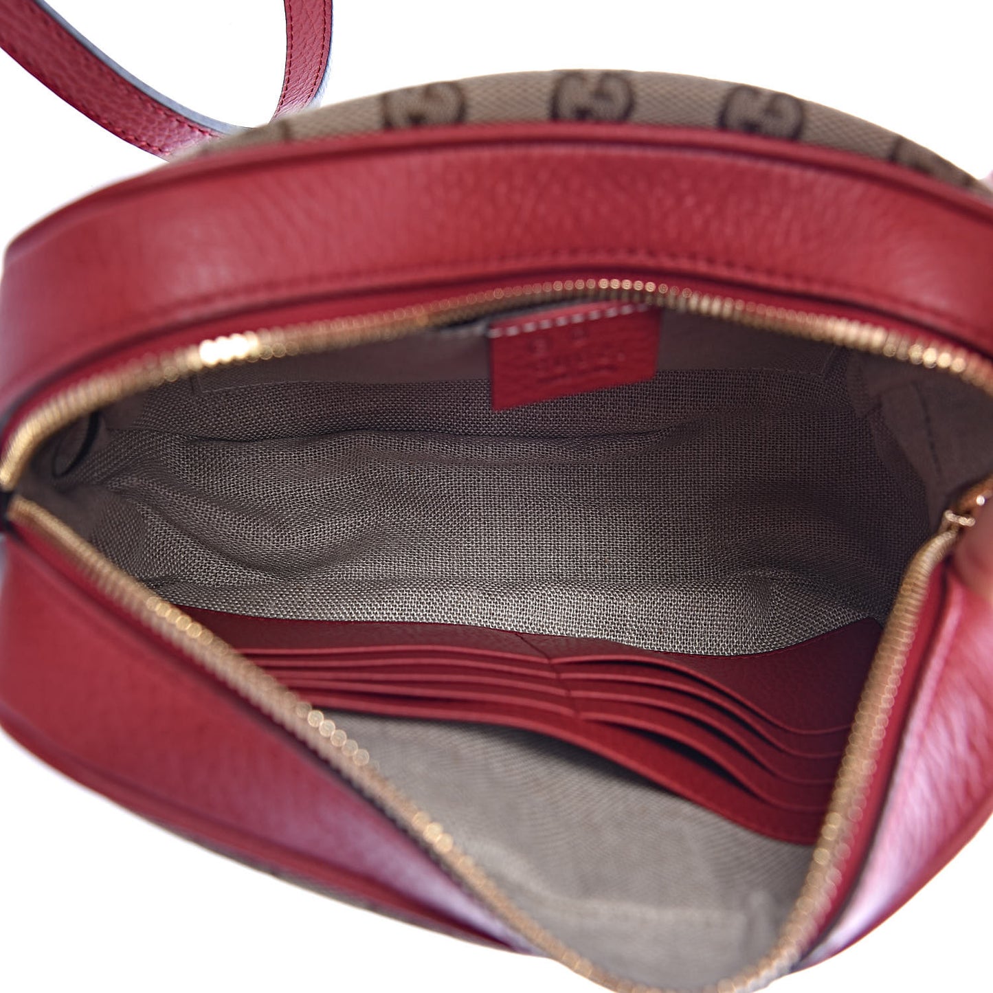 Monogram Mini Bree Messenger Bag Red