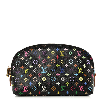 Louis Vuitton Monogram Multicolor Cosmetic Pouch Black Grenade 1 of 7