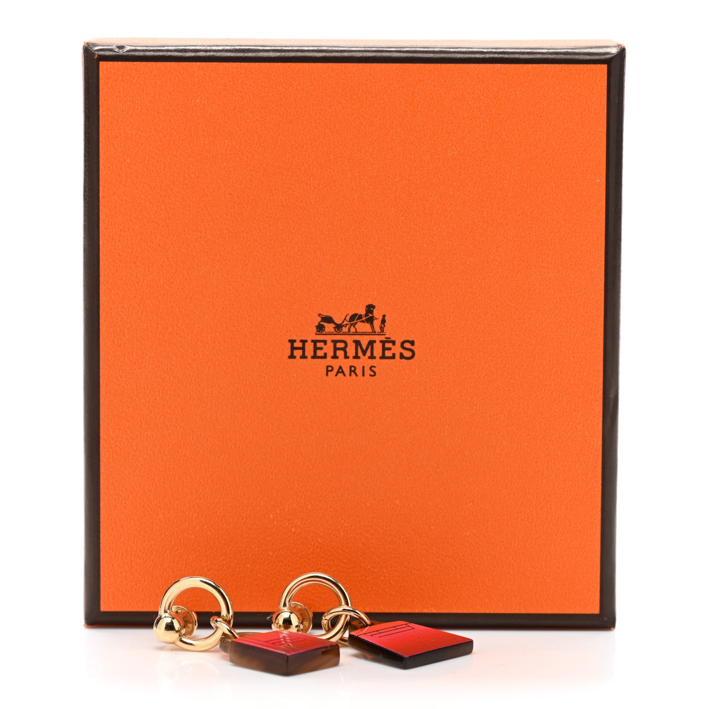 Permabrass Gold Plated Buffalo Horn Fusion Amulette Maroquinier Earrings Amazone Pop Fusion