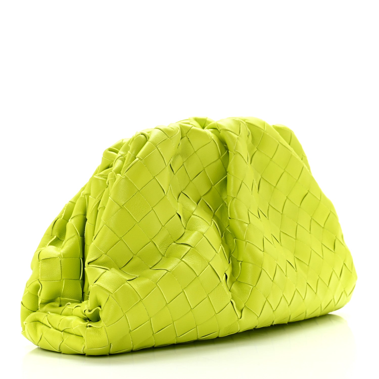 Bottega Veneta Nappa Maxi Intrecciato The Pouch Oversized Clutch Kiwi 3 of 8