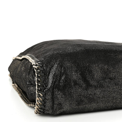 Stella McCartney Chamois Shiny Dotted Falabella Fold Over Tote Ruthenium 8 of 9