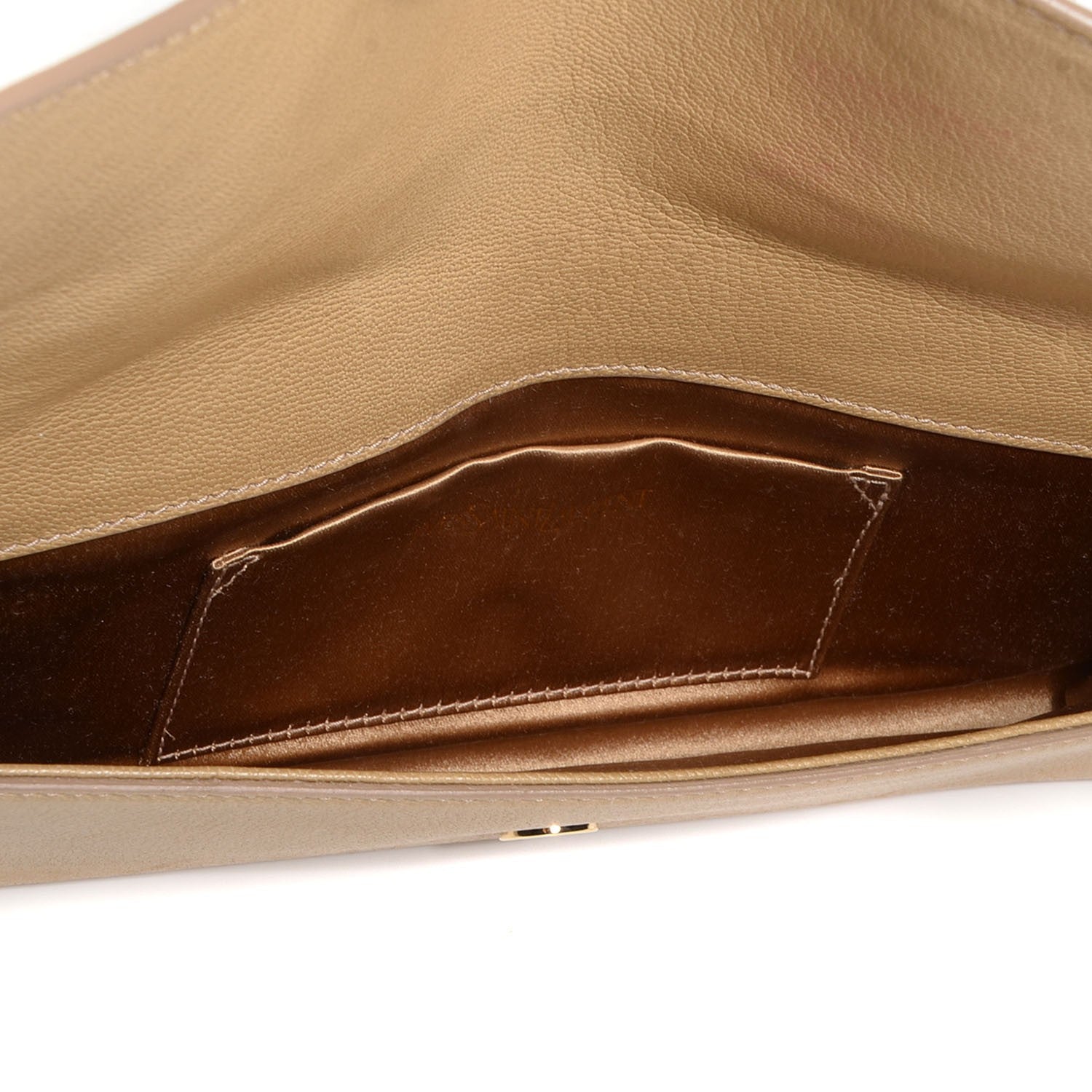 Saint Laurent Chevre Small Belle de Jour Clutch Beige 5 of 7
