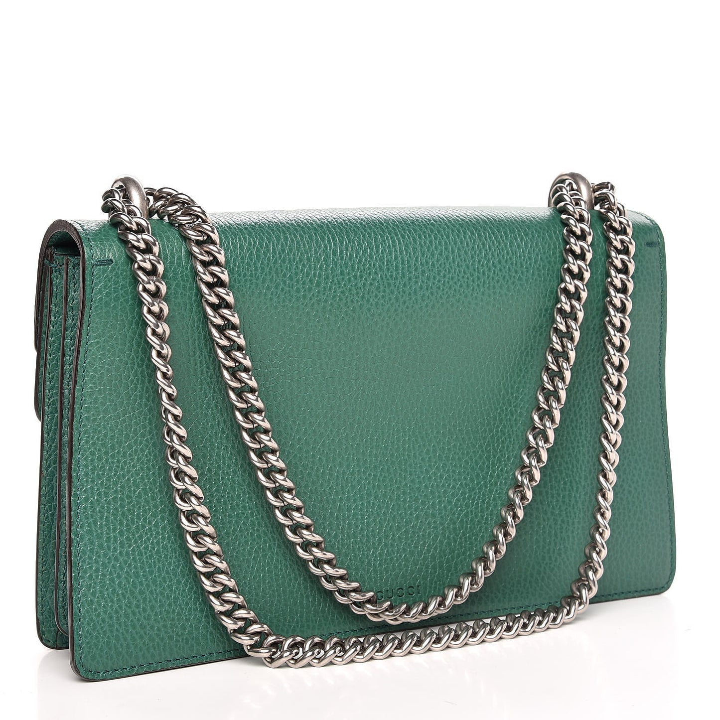 Pebbled Calfskin Small Dionysus Shoulder Bag Emerald