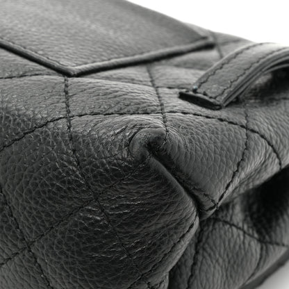 Chanel Grained Calfskin Quilted 2.55 Reissue Flap Belt Bag Clutch Black 13 of 16