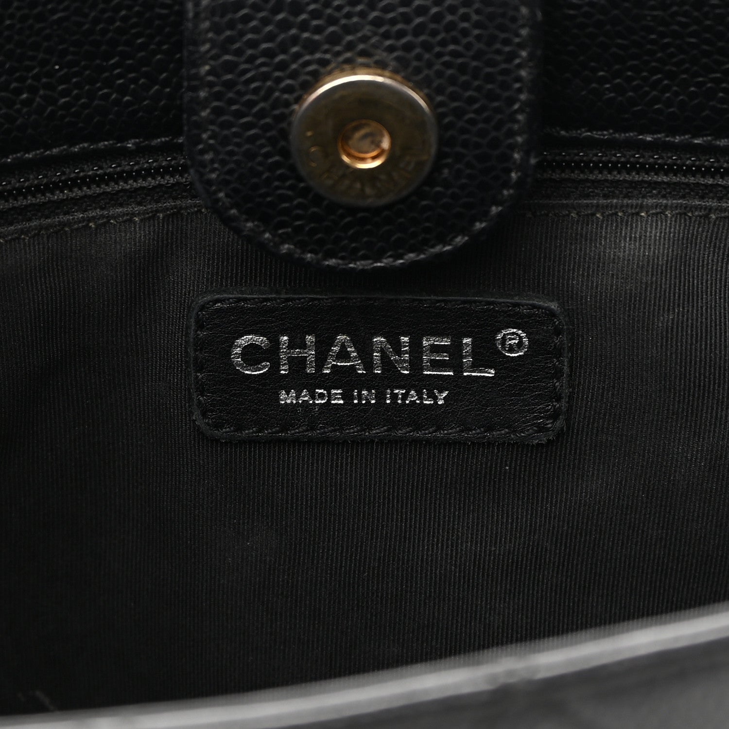 Chanel Caviar Quilted Petit Shopping Tote PST Black 6 of 15