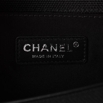 Chanel Canvas Quilted Medium Fluo Boy Flap Black Grey Yellow 6 of 7