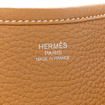 Hermes Taurillon Clemence Evelyne III GM Sable 5 of 8