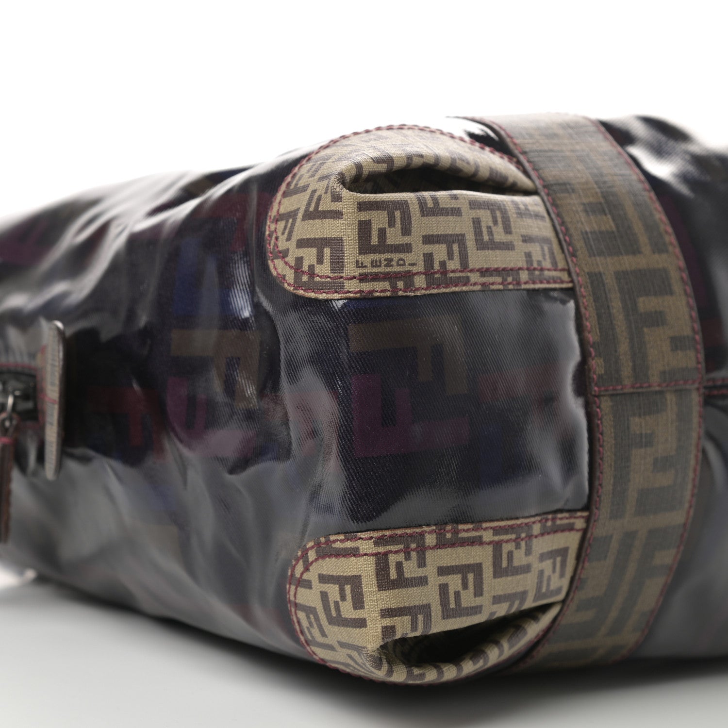 Fendi Zucca Zucchino Spalmati Large Mixed Media B Mix Tote Multicolor Tobacco 9 of 14
