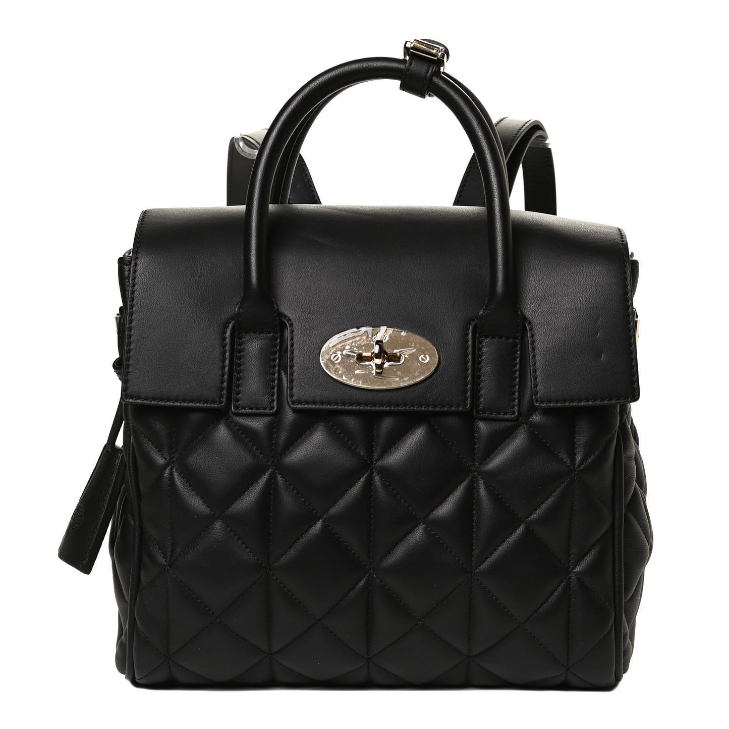 Nappa Quilted Mini Cara Delevingne Convertible Bag Black