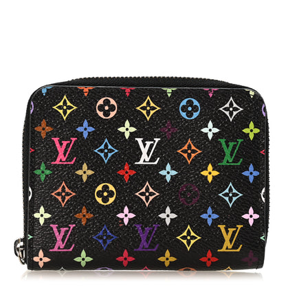 Louis Vuitton LV x TM Monogram Multicolor Zippy Coin Purse Black 1 of 8