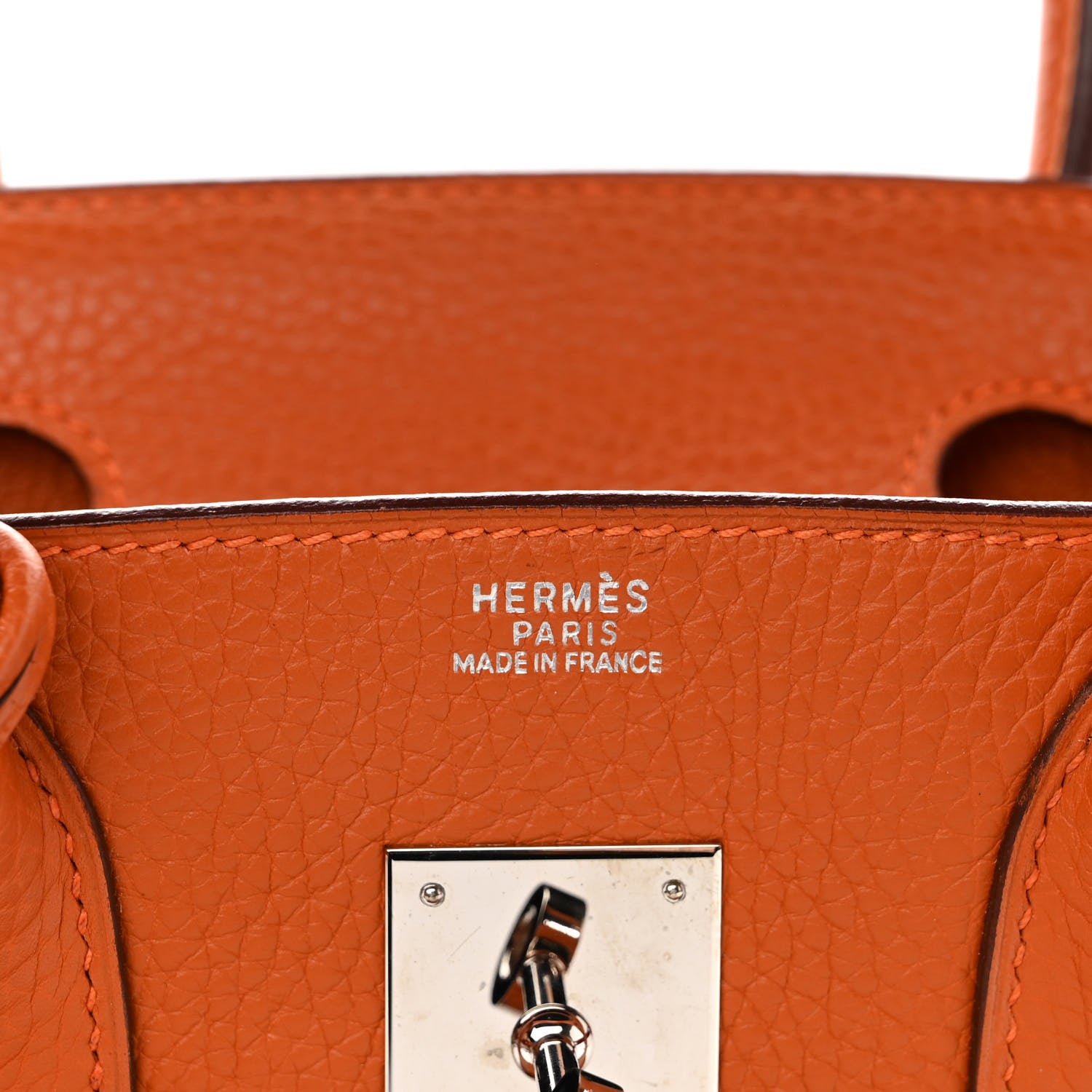 Hermes Taurillon Clemence Birkin 30 Potiron 6 of 12