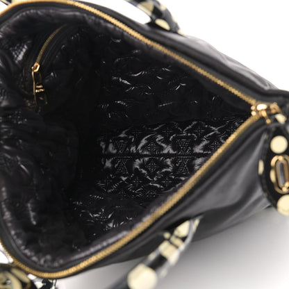 Louis Vuitton Nylon Kusama Infinity Dots Lockit Vertical MM Black White 6 of 11