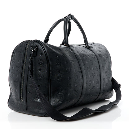 MCM Calfskin Ottomar Duffle Bag Black 3 of 14